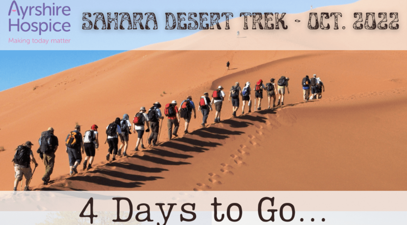 Sahara Trek October 2022 - Supporting Ayrshire Hospice Image
